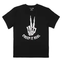 Black Creep It Real Youth Crew Neck T-Shirt by Celebrate It&trade;