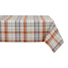 DII&reg; 104" Autumn Afternoon Plaid Tablecloth