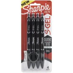Sharpie&reg; S-Gel&trade; Bold Point Black Pens, 4ct.