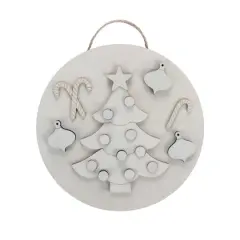 Candy & Christmas Tree Plaque DIY Wood D&eacute;cor Kit by Make Market&reg;