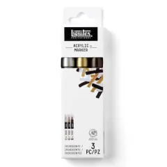 Liquitex&reg; Professional Fine Paint Marker 3 Color Set, Iridescent