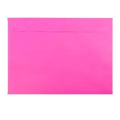 JAM Paper 9" x 12" Booklet Envelopes, 25ct. Ultra Fuchsia Hot Pink