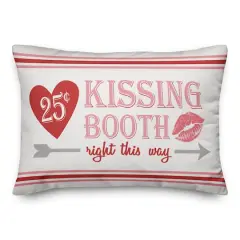 Kissing Booth This Way Throw Pillow