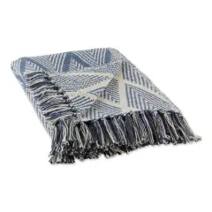 DII&reg; Denim Blue Tone Multi Diamond Throw