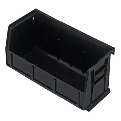 Quantum Storage Systems&reg; Black 5.375" x 11" x 3" ULTRA Stack & Hang Bins, 8ct.
