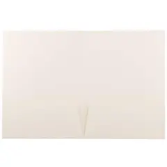 JAM Paper Premium Matte 2-Pocket Folders, 100ct. Beige