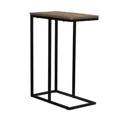 Household Essentials 25" Jamestown C-Shaped End Table Ashwood