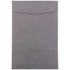 JAM Paper 6" x 9" Dark Gray Open End Catalog Premium Envelopes