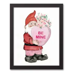 Be Mind Gnome Framed Canvas Wall Art