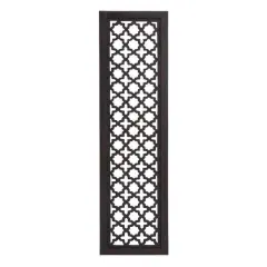 Black Traditional Ornamental Wood Wall Decor, 72" x 20"