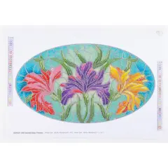 Diamond Dotz&reg; at Home Advanced Stained Glass Flowers Diamond Painting Kit