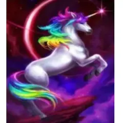Sparkly Selections Rainbow Unicorn Diamond Art Kit, Round Diamonds
