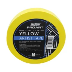 Pro Art&reg; Artist Tape, 1" x 60yd. Yellow