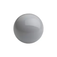 Preciosa Maxima Gemcolor 8mm Glass Pearls, 20ct. Ceramic Grey