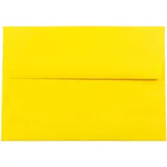 JAM Paper A7 Colored Invitation Envelopes, 50ct. Yellow