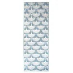 My Magic Carpet Flock Washable Rug Colfax Blue