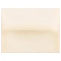 JAM Paper A2 Translucent Vellum Invitation Envelopes, 25ct. Spring Ochre