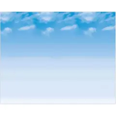 Fadeless&reg; 48" x 12ft. Wispy Clouds Bulletin Board Art Paper, 4ct.