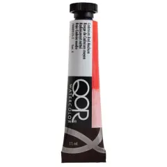QoR&trade; Watercolor Tube, 11mL Cadmium Red Medium