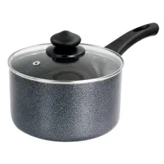 Oster 2.5qt. Graphite Gray Pallermo Nonstick Aluminum Saucepan with Lid
