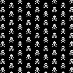Fabric Editions Black Skulls Cotton Fabric