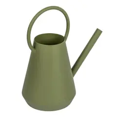 Hello Honey&reg; 11.5" Matte Green Textured Metal Garden Watering Can