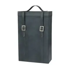 Blue Modern Wine Holder, 9" x 5" x 16"