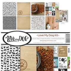 Reminisce Collection Kit 12"X12"-Love My Dog