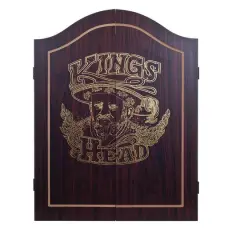 Toy Time King's Head Value Dartboard Cabinet Set