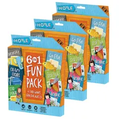 Hoyle&trade; 6 in 1 Fun Pack Classic Children's Games, 3ct.