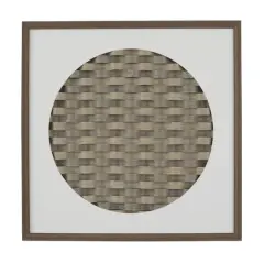 Dark Brown Wood Contemporary Shadow Box, 24" x 2" x 24"