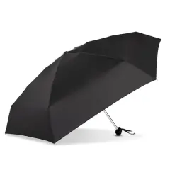 GoGo 40" Black Flat Manual Mini Compact Umbrella