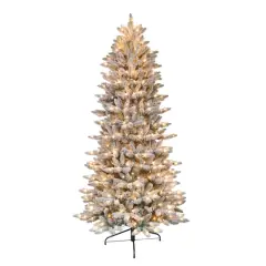 7.5ft. Pre-Lit Fraser Fir Artificial Christmas Tree, Clear Lights