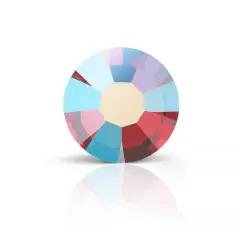 Preciosa MAXIMA SS16 Aurora Borealis Flatback Czech Crystals, 144ct. Light Siam AB