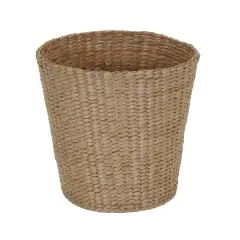 Household Essentials Woven Cattail Waste Basket Natural