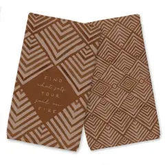 Soul On Fire Tea Towel Set Rust