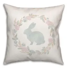 Easter Wreath Pillow 2 18" x 18" Throw Pillow