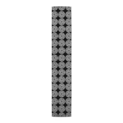 Small Medallions Indoor/Outdoor Table Runner Black