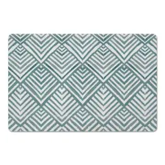 Watercolor Diamond Floor Mat Blue