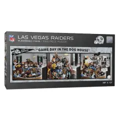 NFL Game Day in the Dog House 1,000 Piece Puzzle Las Vegas Raiders
