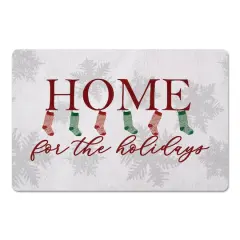 Home for the Holidays Stockings Floor Mat