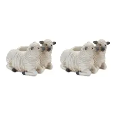 7.25" Sheep Couple Planters, 2ct.