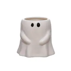 4.5" White Ghost Ceramic Decorative Container by Ashland&reg;