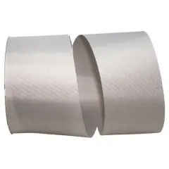 The Ribbon Roll 3" x 50yd. Grosgrain Allure Solid Ribbon Silver