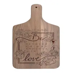 Be Devoted 8" x 17" Walnut Paddle Cutting Board