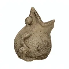 Hello Honey&reg; 9" Cement Frog Planter
