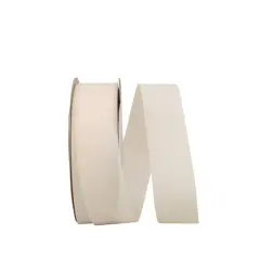 The Ribbon Roll 1.5" x 50yd. Soliterra Taffeta Solid Ribbon Natural