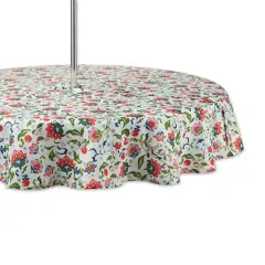 DII&reg; Garden Floral Print Outdoor Tablecloth With Zipper 60 Round