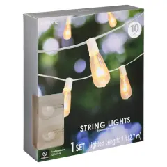 10ct. Edison String Lights with White Cord by Ashland&trade;