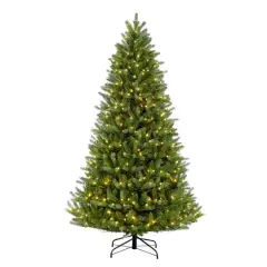 7.5ft. Pre-Lit Glacier Fir Artificial Christmas Tree, Clear Lights